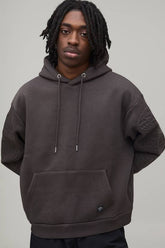 Oversized Boxy Worldwide Embossed Hoodie
