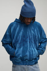 Oversized Washed Embroidered Loopback Hoodie