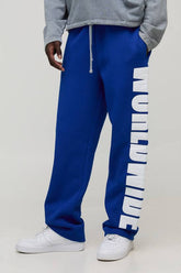 Straight Fit Worldwide Applique Jogger