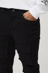 Skinny Stacked Flare Multi Cargo Trouser