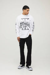 Skinny Stacked Flare Multi Cargo Trouser