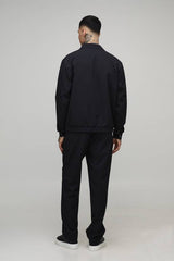 Tall Textured Woven Seersucker Jogger Waist Tapered Trousers