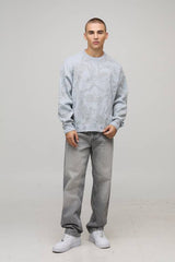 Oversized Boxy Gothic Distressed Knitted Jumper