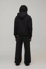 Oversized Boxy Heart Applique Hoodie