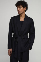 Relaxed Fit Tailored Smoking Jacket