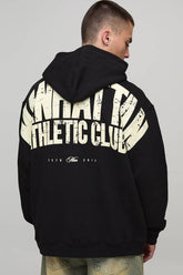 Black Oversized Manhattan Over The Seams Hoodie