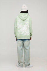 Washed Green Oversized Limited Edition Pagoda Hoodie
