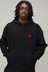 Oversized Boxy BM Panelled Hoodie