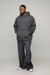 Plus Oversized Playboy Christmas License Printed Hoodie