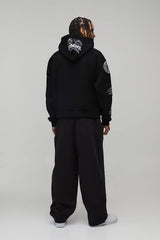 Oversized Boxy Varsity Badge Hoodie