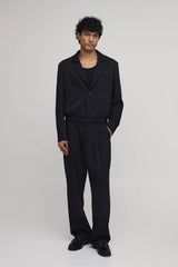Tailored Cropped Elasticated Hem Co-ord Blazer