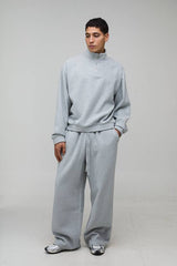 Oversized Boxy Funnel Neck Sweatshirt