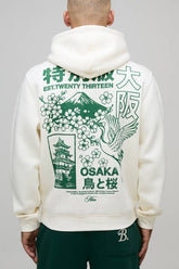 Ecru Regular Osaka Print Hoodie