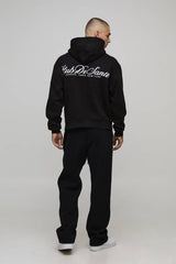 Oversized Boxy Club De Sante Printed Hoodie