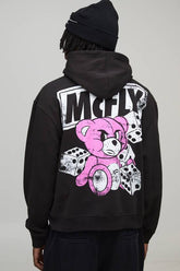 Oversized Boxy McFly License Printed Hoodie