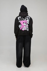 Oversized Boxy McFly License Printed Hoodie