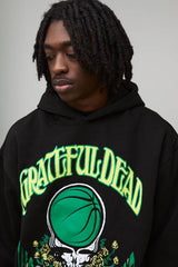 Oversized Grateful Dead License Printed Hoodie