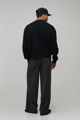 Essential Oversized Boxy Soft Touch Knitted Cardigan