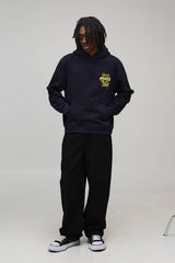 Navy Relaxed Kyoto Graphic Hoodie