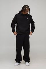 Relaxed Floral Japan Print Hoodie