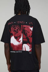 Tall Oversized System of a Down License Printed T-Shirt