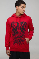 Regular Fit Ice Nine Kills License Printed Hoodie