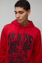 Regular Fit Ice Nine Kills License Printed Hoodie