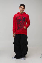 Regular Fit Ice Nine Kills License Printed Hoodie