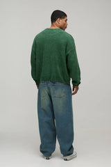 Oversized Boxy Chenille Knitted Jumper