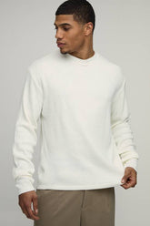 Essential Regular Fit Long Sleeve Soft Touch Rib Knitted T-Shirt