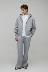 Baggy Flared Fit Split Hem Joggers