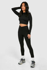 Petite Super Soft Peached V Waistband Legging