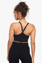 Boohoo Basics Seamless Rib Longline Light Support Sports Bra