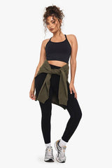Boohoo Basics Seamless Rib Longline Light Support Sports Bra