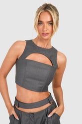 Cut Out Crop Top