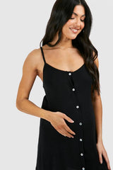 Maternity Button Down Strappy Nightie