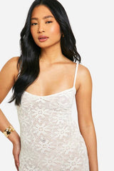 Petite Floral Knit Strappy Maxi Dress