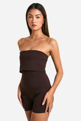 Longline Foldover Bandeau Playsuit