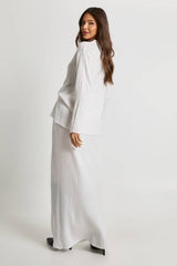 Soft Rib Knit Crew Neck Jumper And Maxi Skirt Co-ord