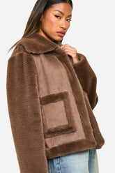 Faux Fur Bonded Short Jacket