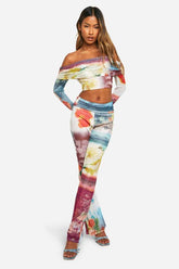 Bardot Printed Top
