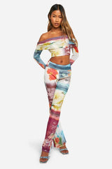 Bardot Printed Top
