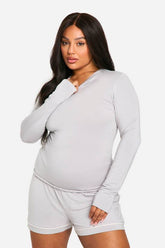 Plus Long Sleeve Modal Lounge Tshirt