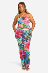 Plus Tropical Maxi Beach Co-ord