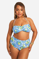 Plus Lemon Tile Bikini