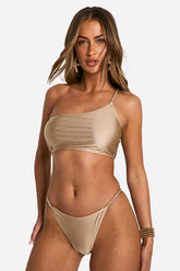 Braided High Leg Bikini Briefs