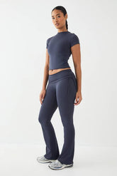 DSGN Studio Ultra Sculpt Ruched Side Flared Legging