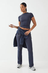 DSGN Studio Ultra Sculpt Ruched Side Flared Legging