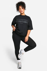 Plus Wardrobe Essentials Bubble T-Shirt and Legging Set