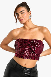 Sequin Bow Top